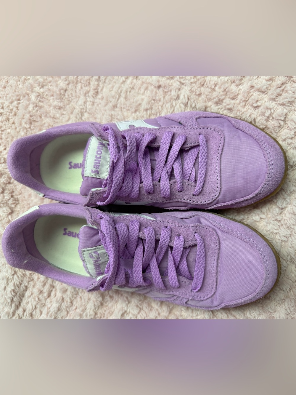 Saucony Jazz Original Vintage Sneakers in Lavender- Size 6.5 - Picture 4 of 9